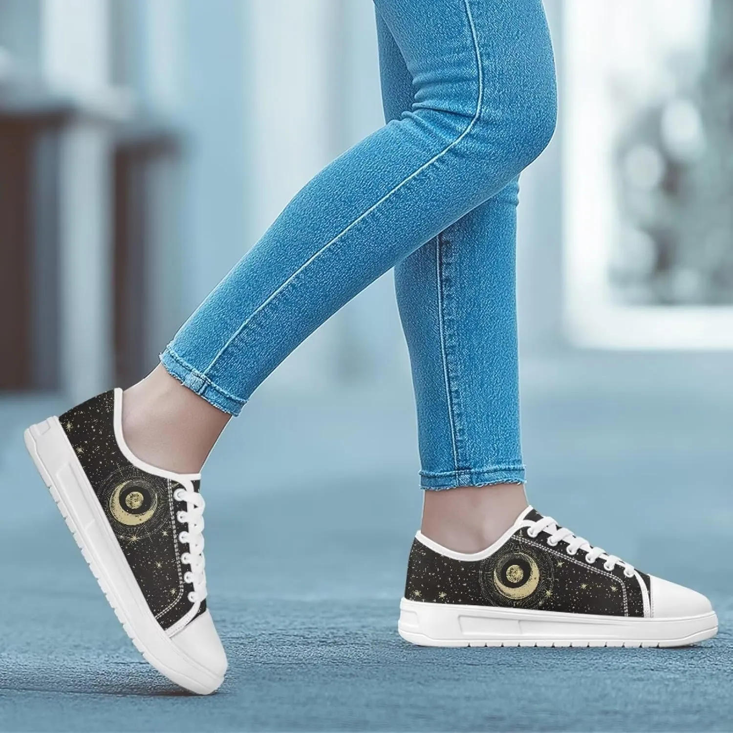 Sneakers for Women Shoes Footwear Memory Foam Insole Lightweight and Non-Slip Sole Lace Up Fashion Sneaker
