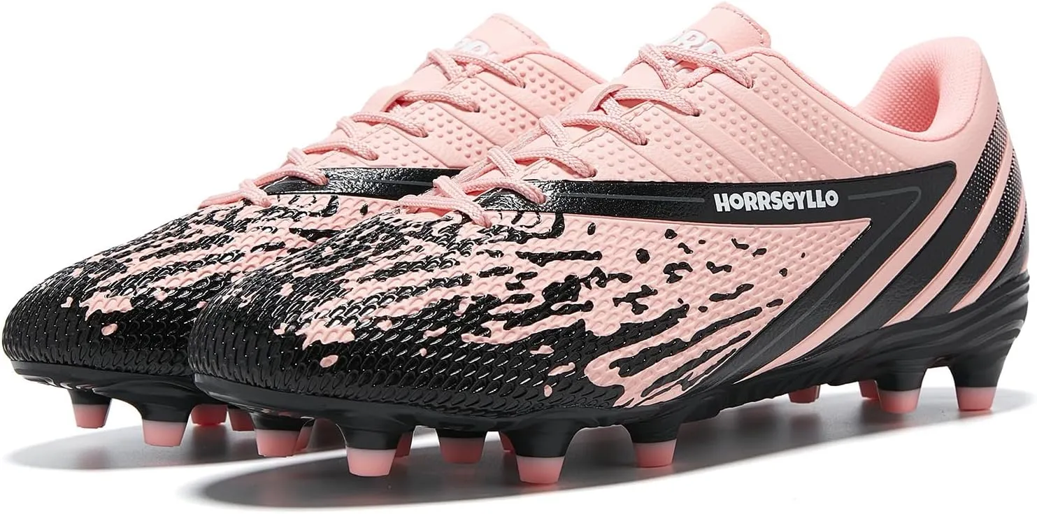 Soccer Cleats for Men and Women Professional Football Training Shoes Outdoor Durable Firm Ground Lightweight Adult Rugby Boots