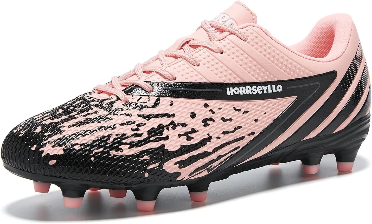 Soccer Cleats for Men and Women Professional Football Training Shoes Outdoor Durable Firm Ground Lightweight Adult Rugby Boots