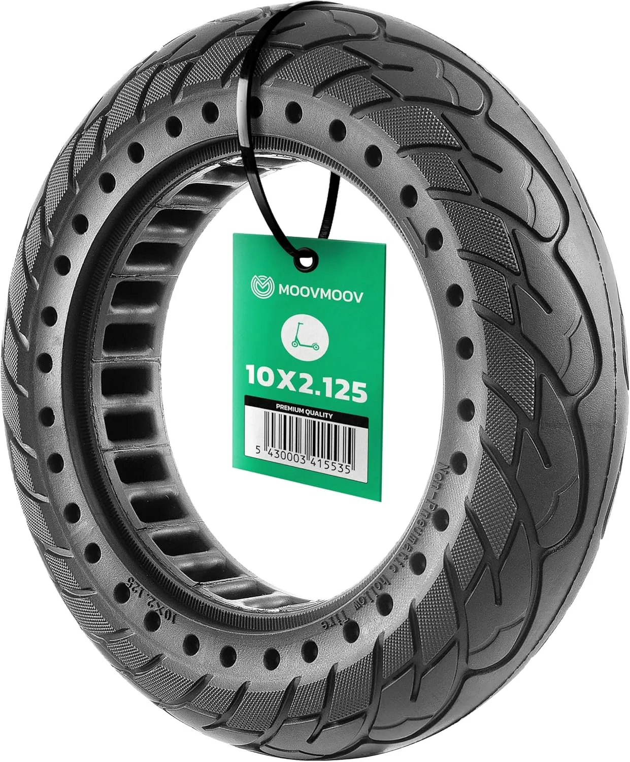 Solid Tire 10x2.125 Compatible with Pure Air Electric Scooter, Gotrax G4 / GMAX Ultra, Turboant M10, and Other Models - Puncture Resistant Tire 10 x 2.125 Inches