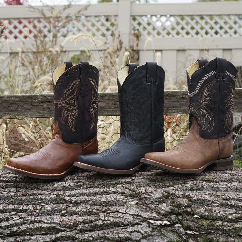 Soto Boots Men's Square Toe Cowboy Boots H4002