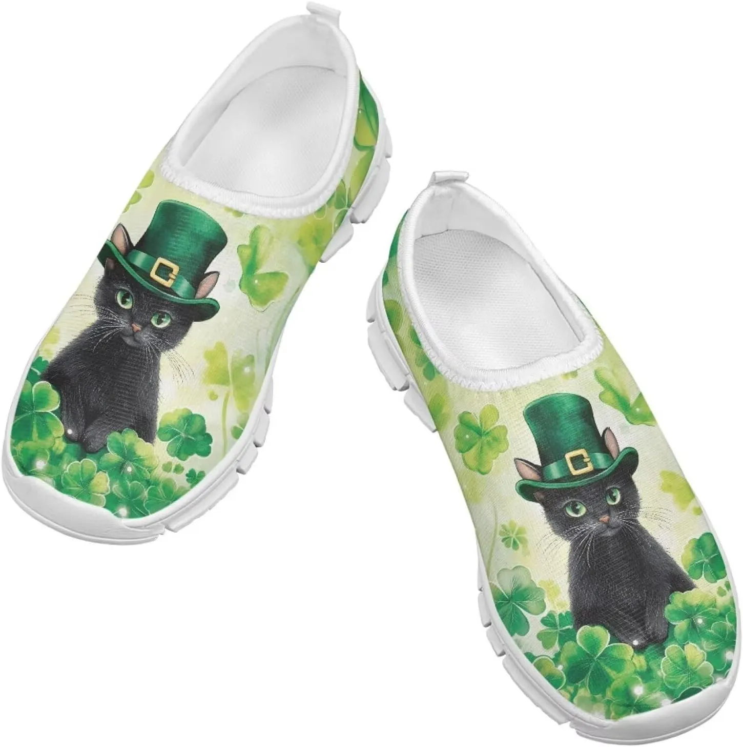St. Patrick's Day Kids Slip On Sneakers Cute Slip On Shoes for Girls and Boys