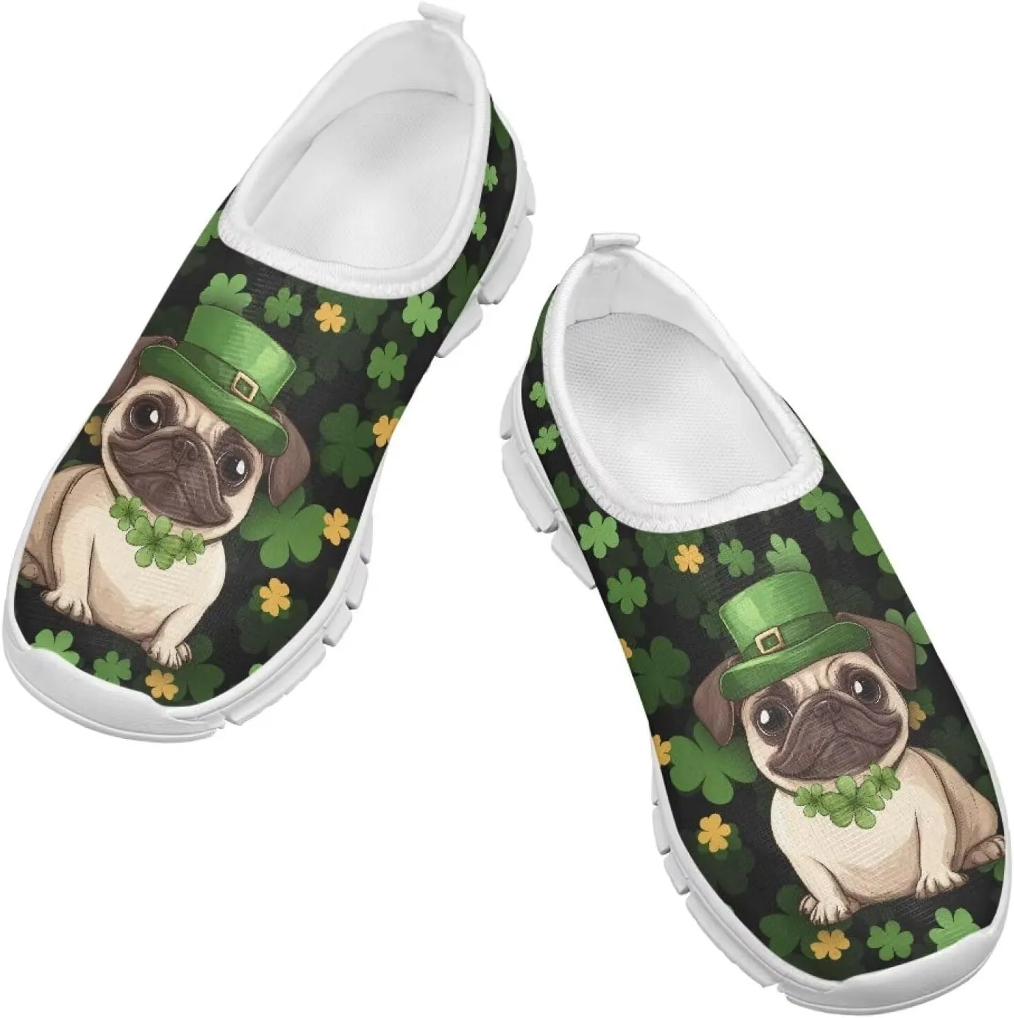 St. Patrick's Day Kids Slip On Sneakers Cute Slip On Shoes for Girls and Boys