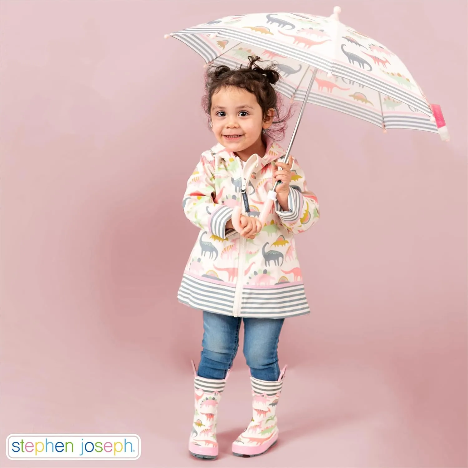 Stephen Joseph Girls All Over Print Rain Boots