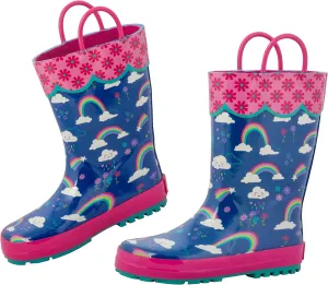 Stephen Joseph Girls All Over Print Rain Boots
