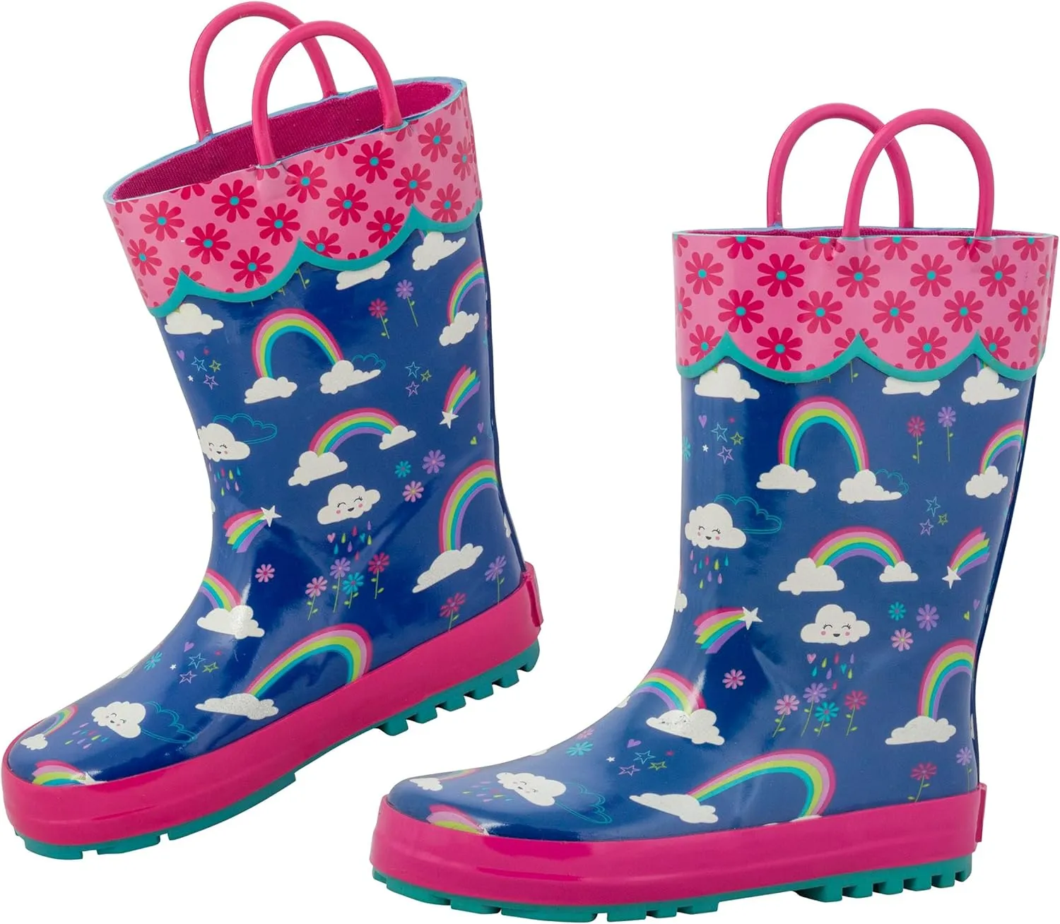 Stephen Joseph Girls All Over Print Rain Boots