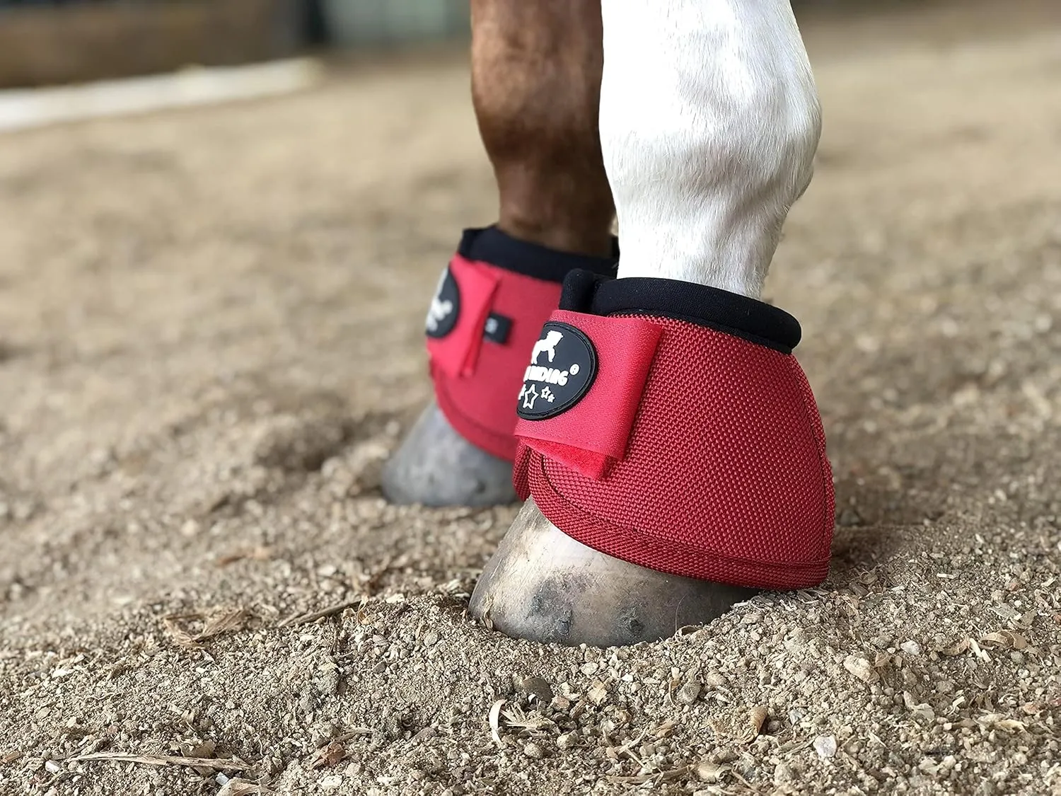 TGW RIDING 2520D Horse Bell Boots No-Turn Horse Bell Boots, Equine Ballistic Hoof Overreach Bell Boot, Pair