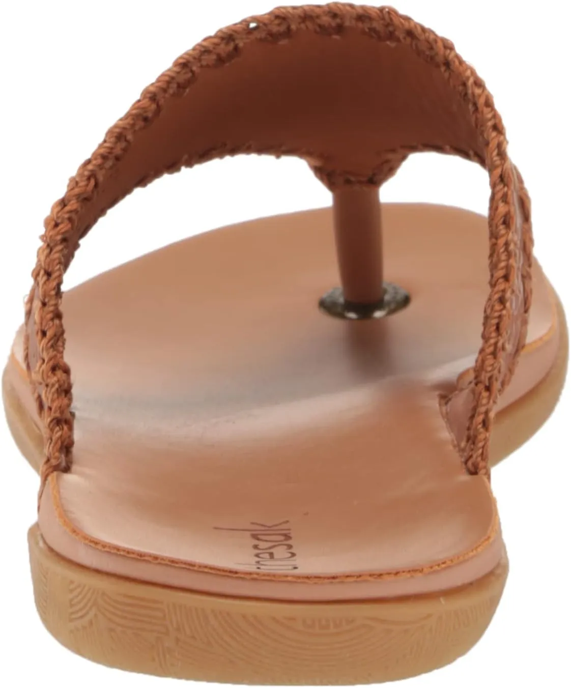 The Sak Women's Leather Shana Thong Crochet, Flip Flop Sandals, Summer Open Toe Shoes