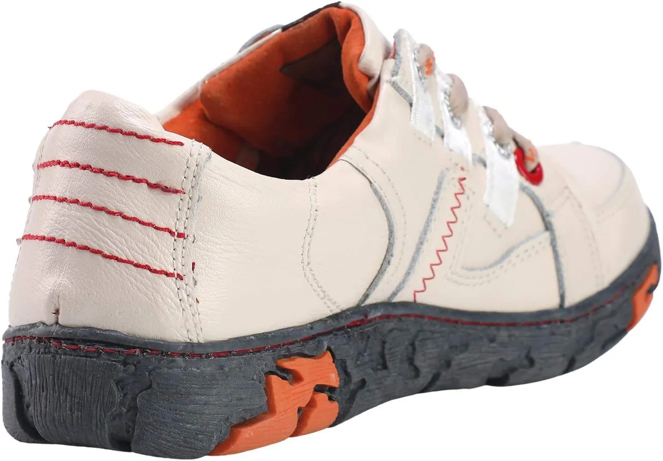 TMA EYES Women's Slip On Genuine Leather Sneakers,Anti Slip and wear-Resistant, Casual Everyday Shoes