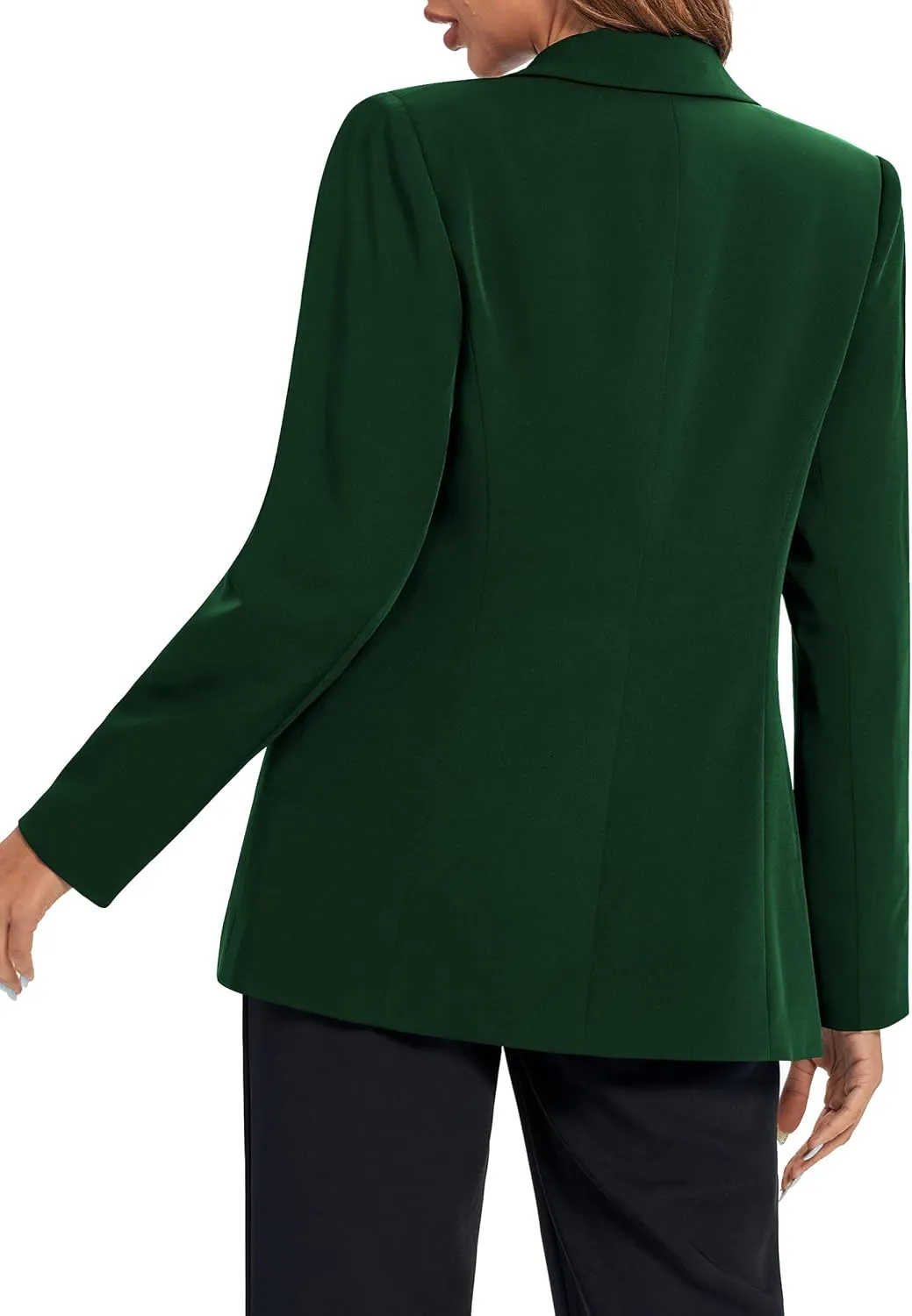 Urban CoCo Women's Casual Blazers Open Front Lapel Button Long Sleeve Office Work Suit Jacket