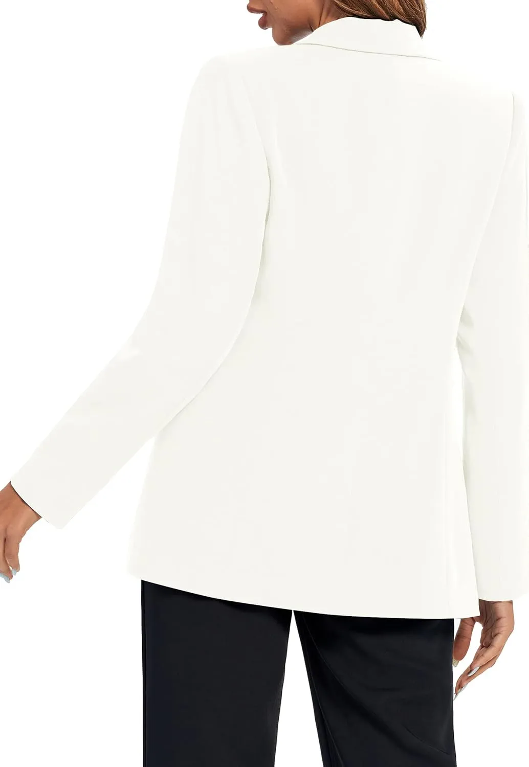 Urban CoCo Women's Casual Blazers Open Front Lapel Button Long Sleeve Office Work Suit Jacket