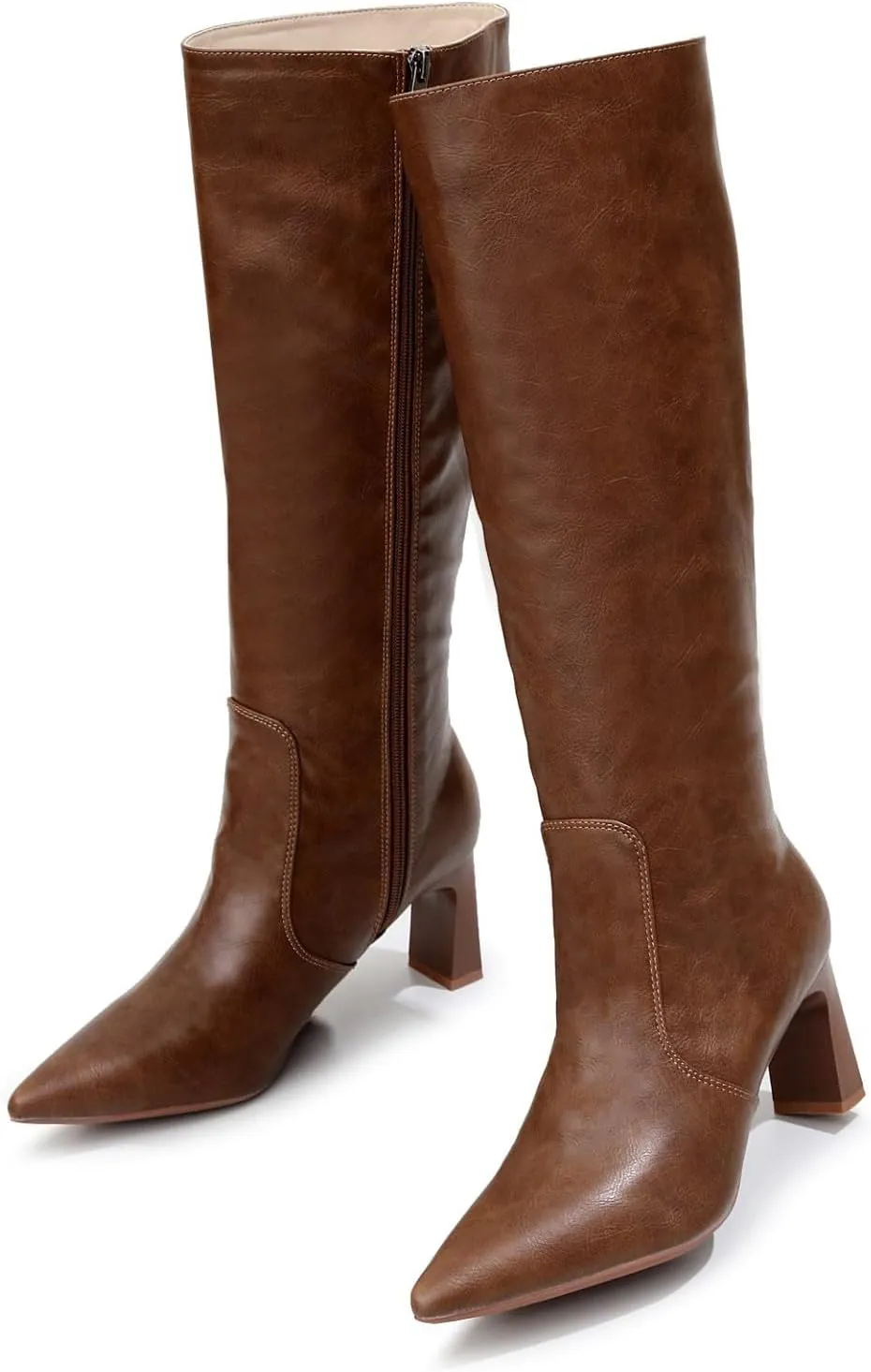 VenusCelia Women's Knee High Stretchy Fashion Boots