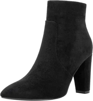 Vepose Women's 9633 Ankle Boots Fashion Stiletto High Heel Booties Dress Point Toe Boot
