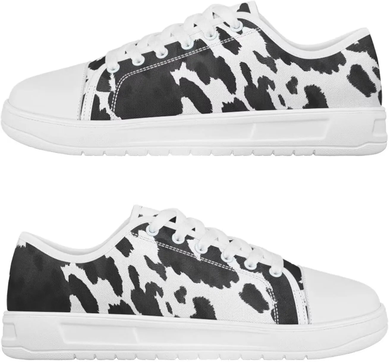 Womens Canvas Sneakers Low-Top Slip Ons Shoes Summer Lace Up Platform Fashion Casual Cute Walking Shoes 5.5-13.5