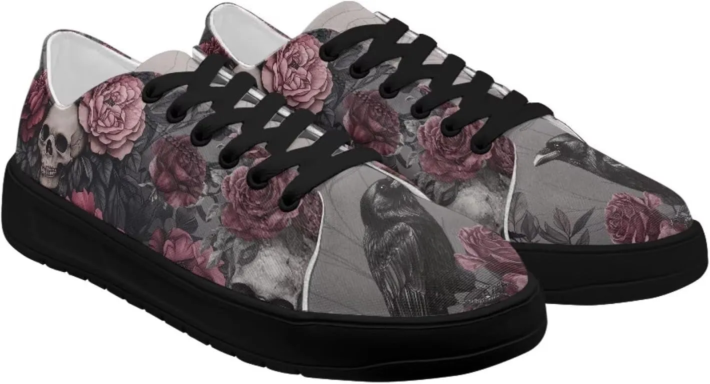 Women's Casual Canvas Shoes Comfortable Low Top Walking Shoes Classic Polyester Upper Arch Support Canvas Sneakers