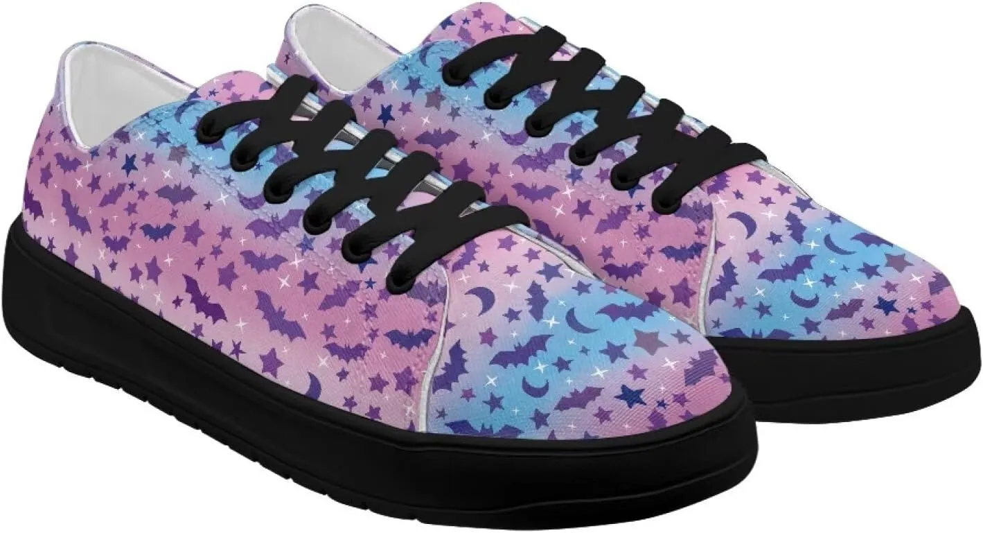 Women's Casual Canvas Shoes Comfortable Low Top Walking Shoes Classic Polyester Upper Arch Support Canvas Sneakers