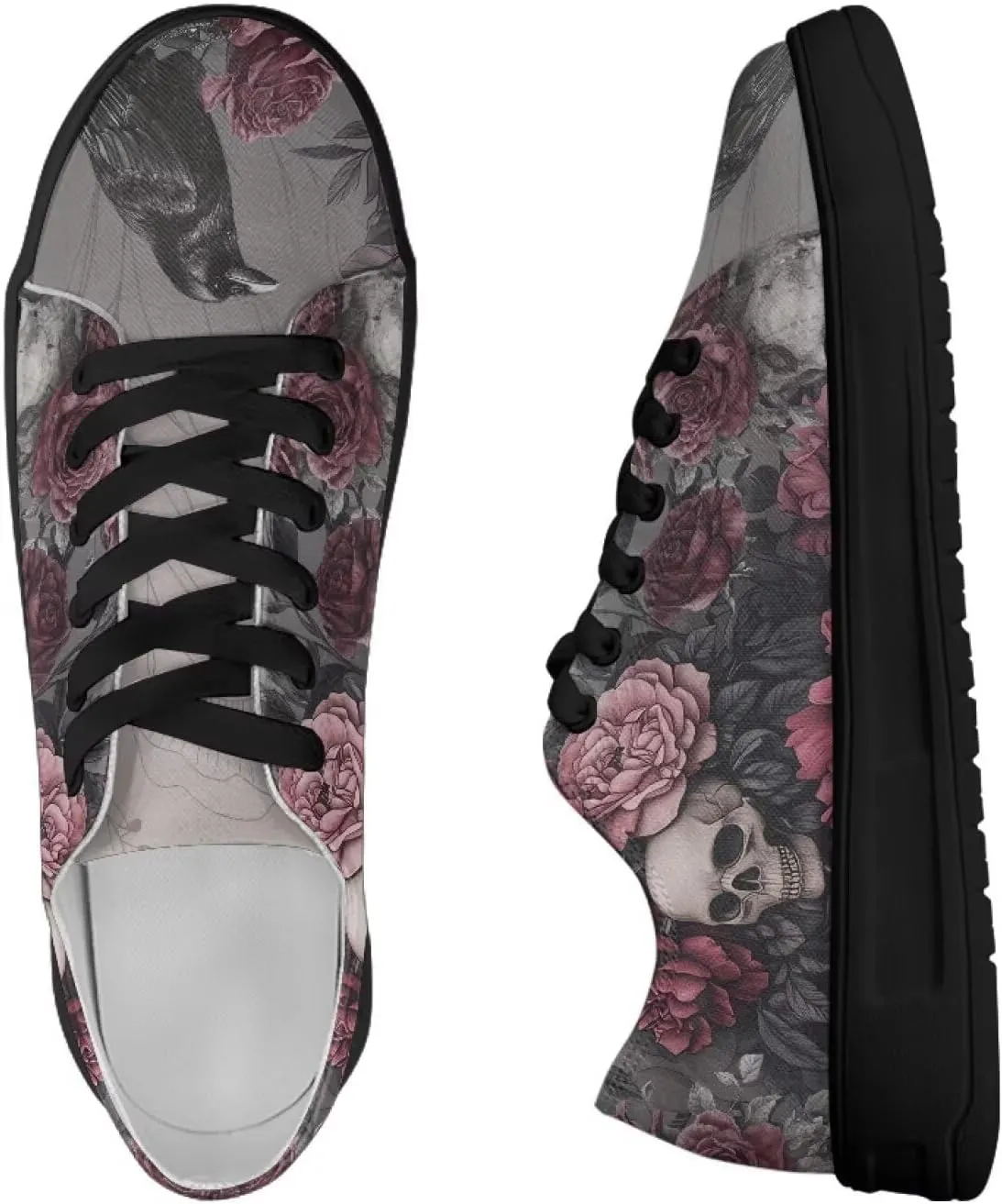 Women's Casual Canvas Shoes Comfortable Low Top Walking Shoes Classic Polyester Upper Arch Support Canvas Sneakers