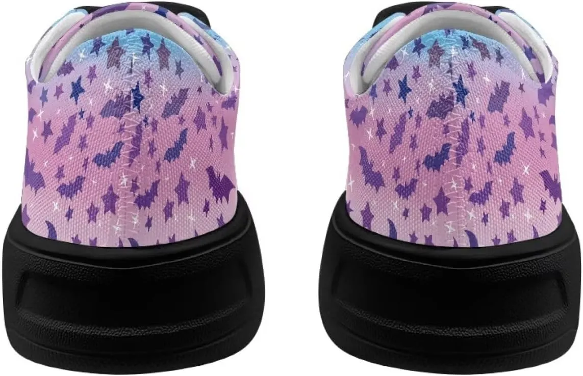 Women's Casual Canvas Shoes Comfortable Low Top Walking Shoes Classic Polyester Upper Arch Support Canvas Sneakers