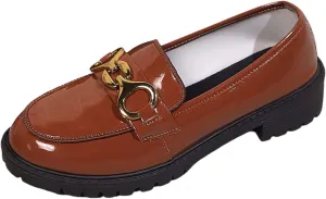 Women's Casual Slip-On Shoes Comfortable Platform Loafers for Everyday Wear Spring Summer Fashion Flat Sandals with Sole