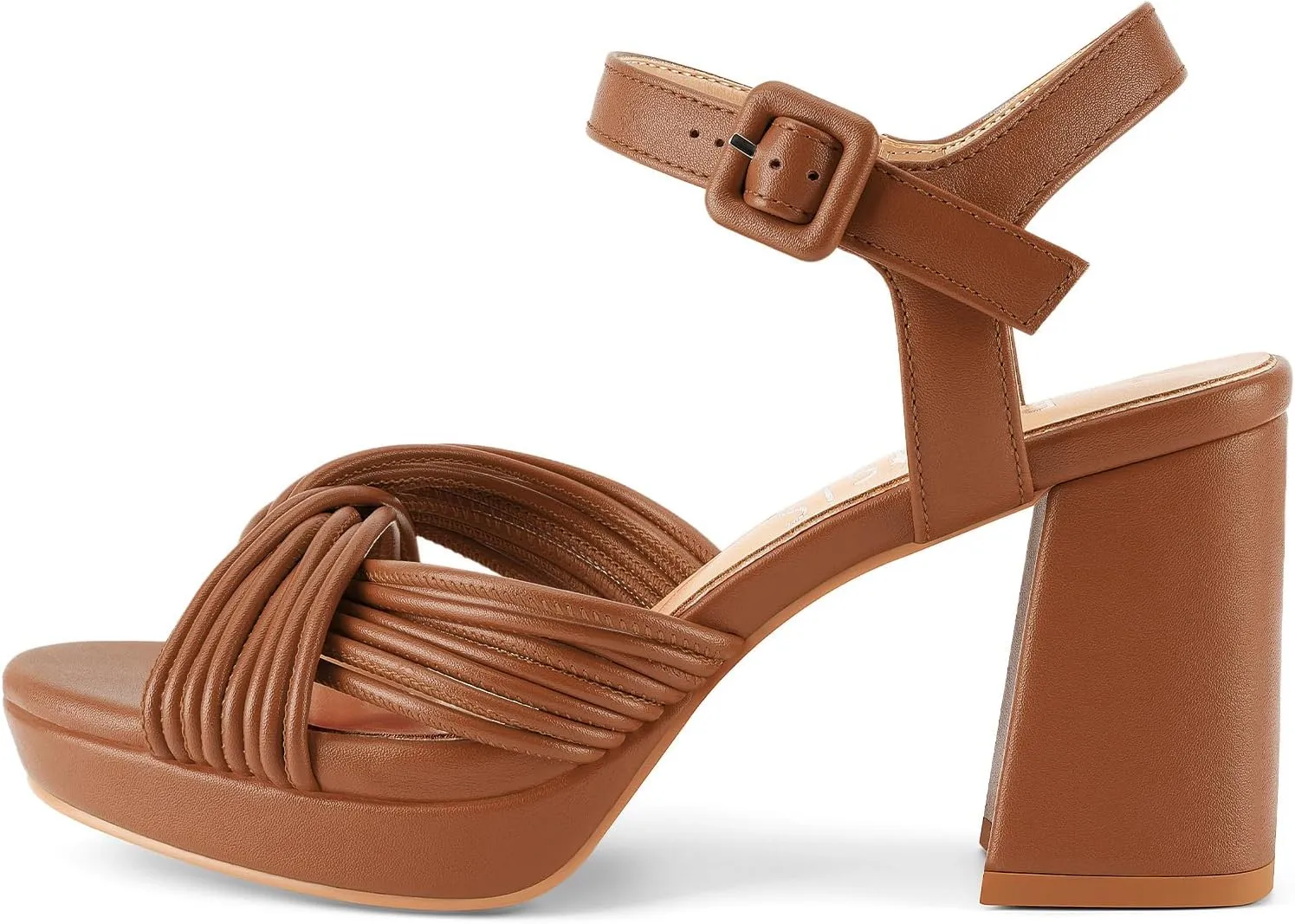 Women's Chunky Platform Heels Baby Pink Block Heeled Sandals Round Open Toe Comfy Bow Heels Slingback Sandal Wedding Party Shoes for Ladies Stylish Cute Summer