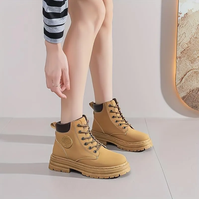 Women's Hiking Work Waterproof Boots Winter Snow Comfort Camping Casual Shoes Outdoor Fashion Sneakers