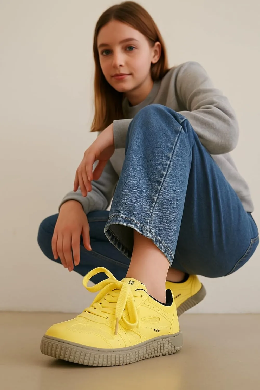 Women’s Korean Mesh Sneakers – Casual White Gump-Style Shoes, Breathable Colorblock Lace-Up Trainers for Students, Soft PU Leather Low-Tops