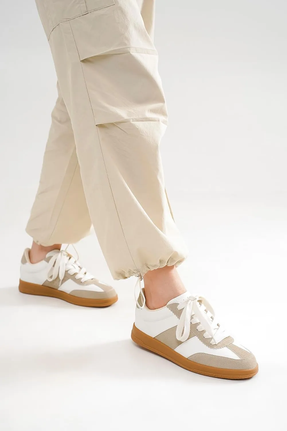 Womens Lace-Up Sneakers Casual Sneakers Comfortable Sneakers Fashion Shoes Casual Platform Ankle Boots