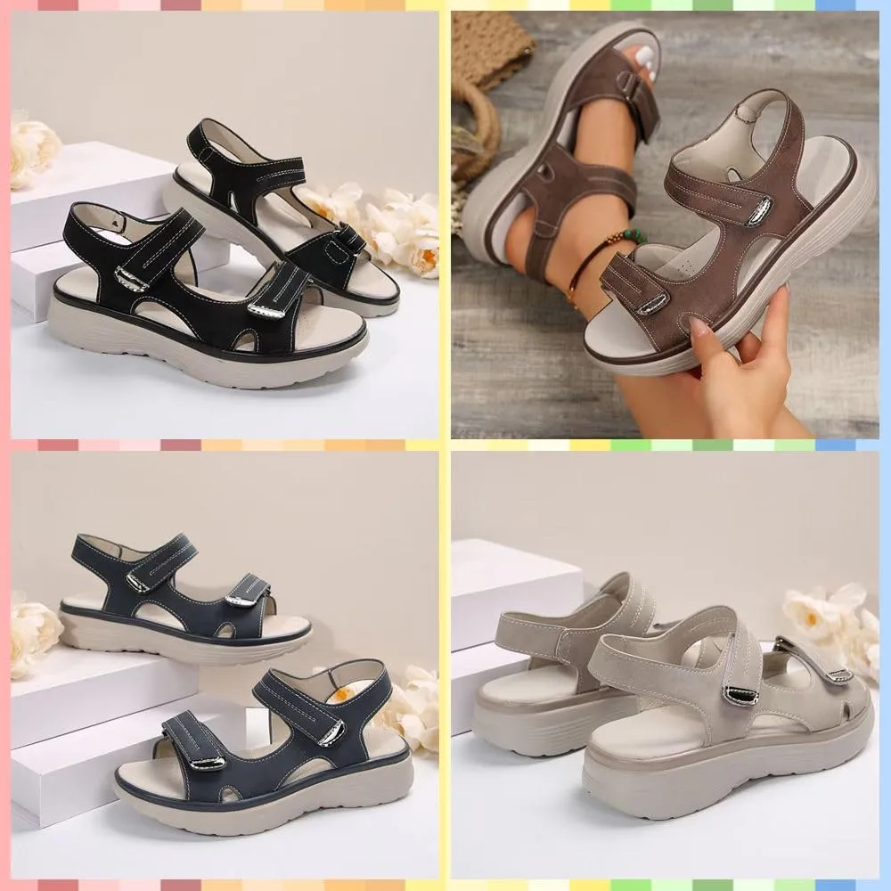 Women's Orthopedic Sport Sandals - Comfortable Summer Walking Shoes with Soft Cushion Foam, Arch Support & Adjustable Back Strap