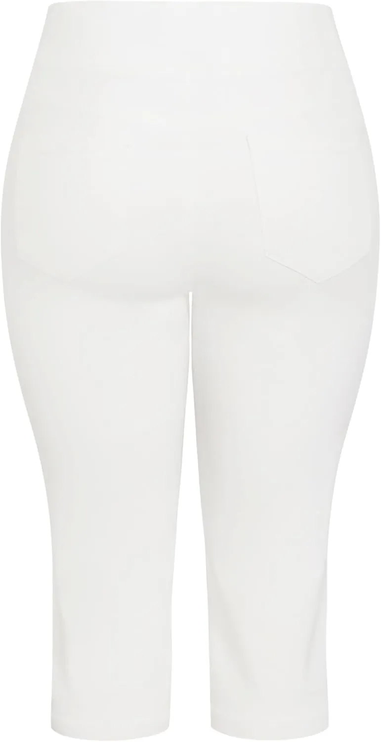 Women's Plus Size Jean-Butter Denim Pull on Crop