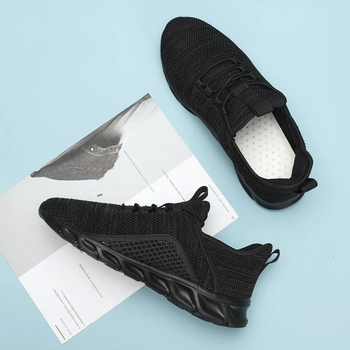 Women's Slip on Tennis Shoes Walking Running Non Slip Sneakers Lightweight Breathable Casual Fashion Comfortable Athletic Gym Sports Sneakers