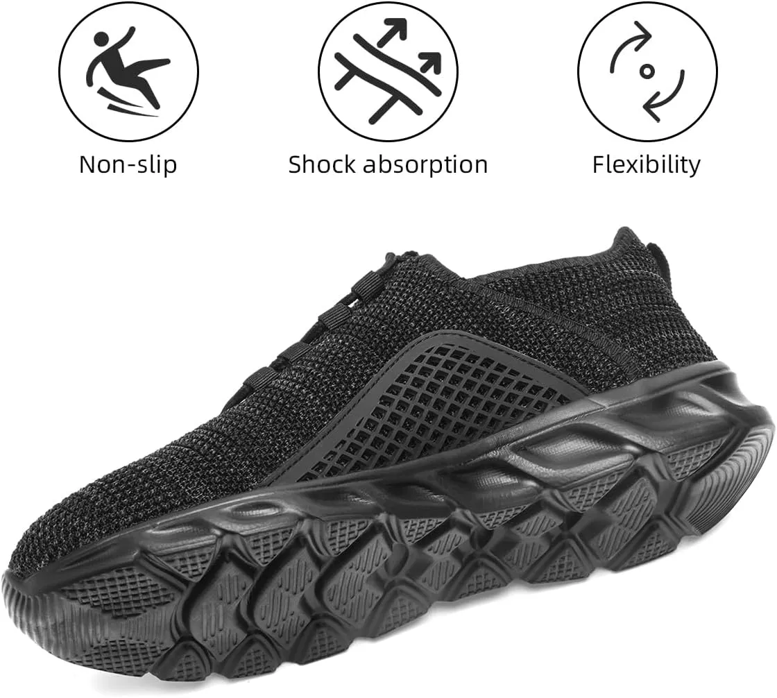 Women's Slip on Tennis Shoes Walking Running Non Slip Sneakers Lightweight Breathable Casual Fashion Comfortable Athletic Gym Sports Sneakers