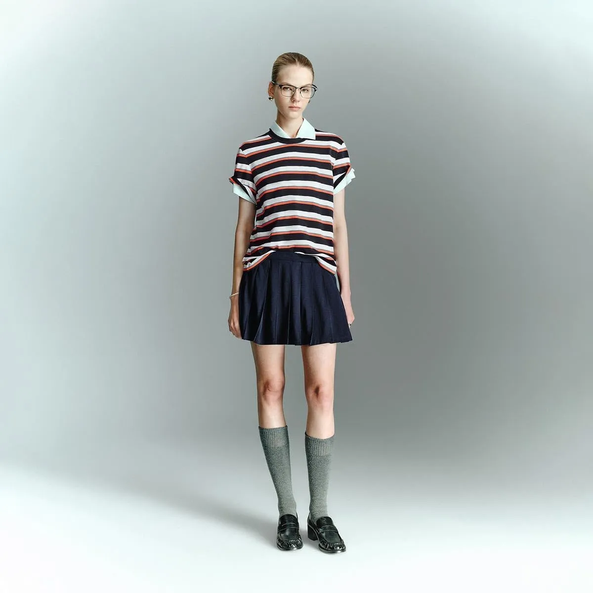 Womens Summer Striped T Shirts Crew Neck Short Sleeve Shirts Slim Fitted Casual Tee Tops 2025