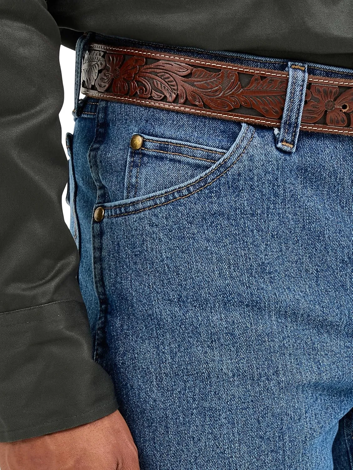 Wrangler Men's Premium Performance Advanced Comfort Cowboy Cut Regular Fit Jeans