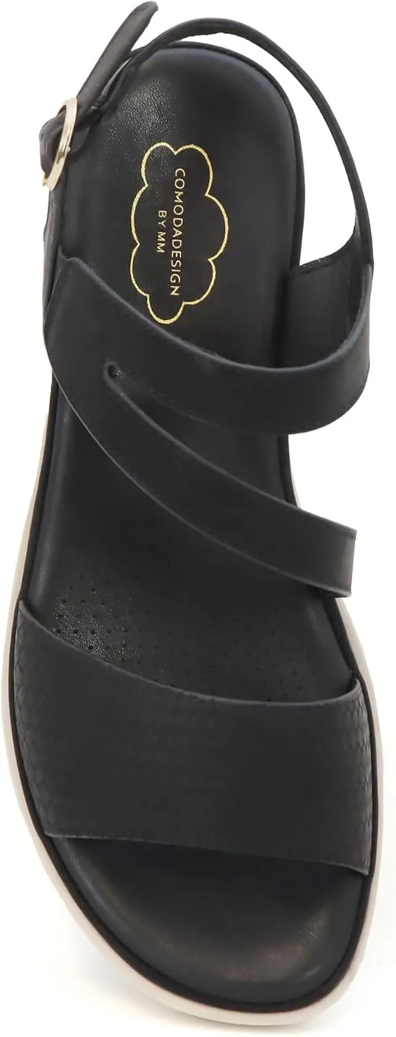 YOKI TUNSA-20 Women’s Comfort Strappy Wedge Sandals with Arch Support, Platform Sandals Women, Women's Sandals Dressy Comfortable, Summer Sandals