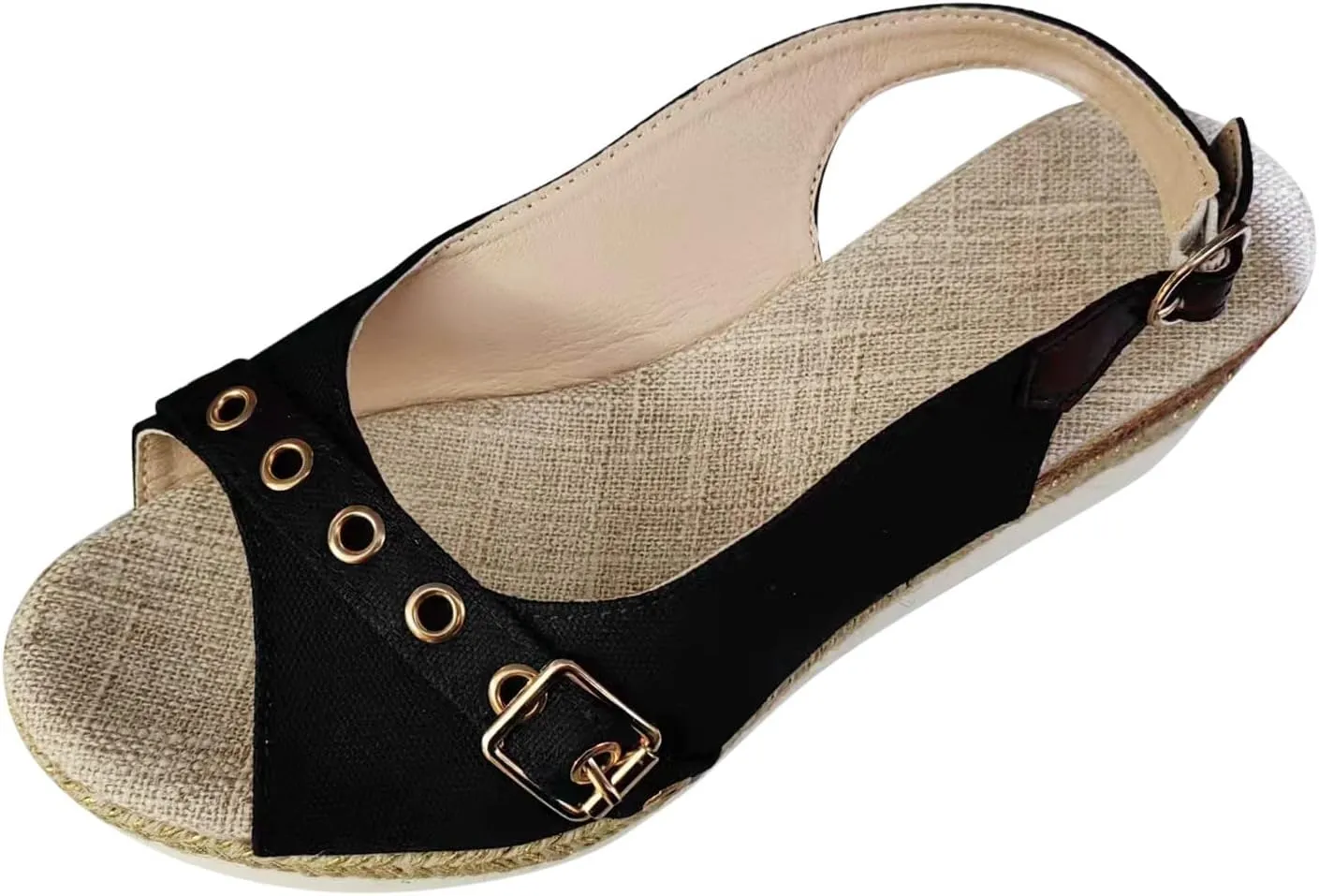 ZSpzx Espadrilles Wedge Sandals for Women 2025 Orthopedic Dressy Summer Walking Slippers Arch Support Platform Sandal Womens Comfortable Open Toe Ankle Strap Boho Casual Slip on Beach Shoes