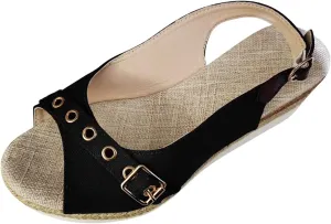 ZSpzx Espadrilles Wedge Sandals for Women 2025 Orthopedic Dressy Summer Walking Slippers Arch Support Platform Sandal Womens Comfortable Open Toe Ankle Strap Boho Casual Slip on Beach Shoes